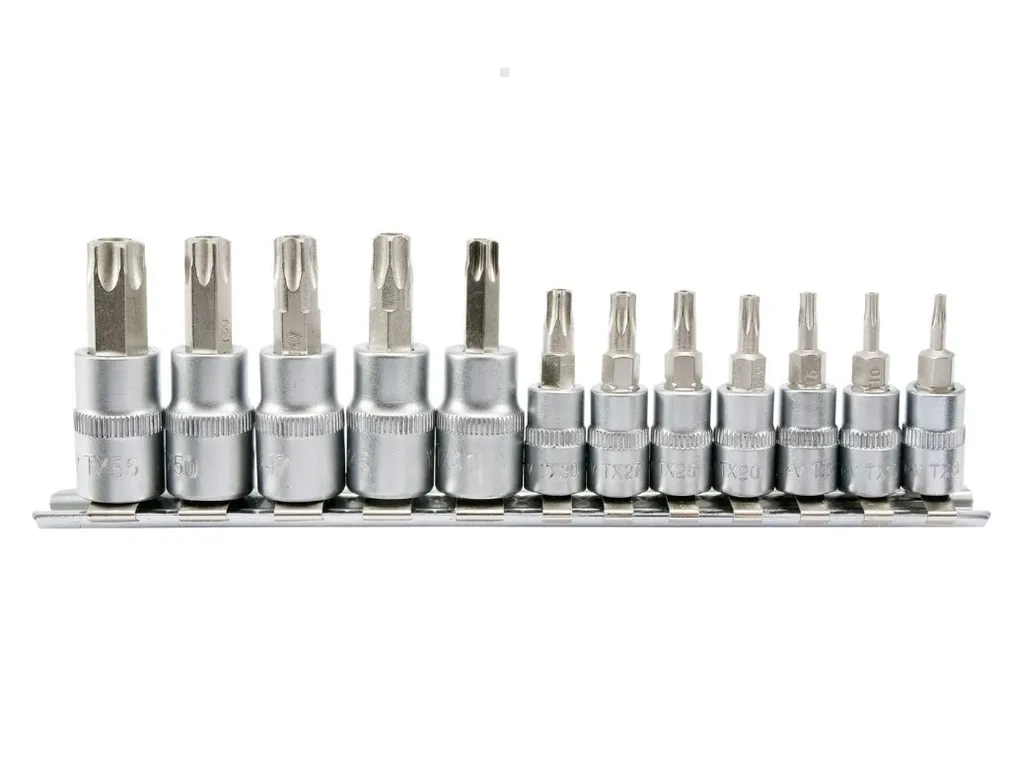 Yato Klucze ampułowe Torx z otworem na nasadce 12cz. T8-T55 YT-04332