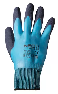 Neo Rękawice robocze, poliester pokryty lateksem (2 warstwy), 3141X, rozmiar 9 97-643-9 - 2