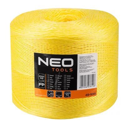 NEO Tools Sznurek polipropylenowy 2000 m mocny 49-934