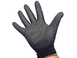 XL Rękawice robocze DRAGON poliuretan BLACK 8 RPP8 - 4