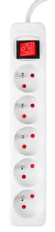 Neo przedłużacz listwowy 1.5m 3x1.5mm2 5G biały ON/OFF 90-177 - 3