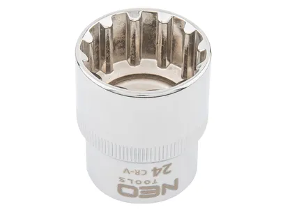 Neo Klucz nasadowy 27mm 1/2" 12-kątny SPLINE 08-597