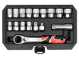 Yato Klucze nasadowe przelotowe Spline z grzechotką 10-24mm YT-38653 - 2