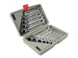 Kietlin Klucze płasko oczkowe łamane grzechotką 8-19mm 12el. K00106 - 2