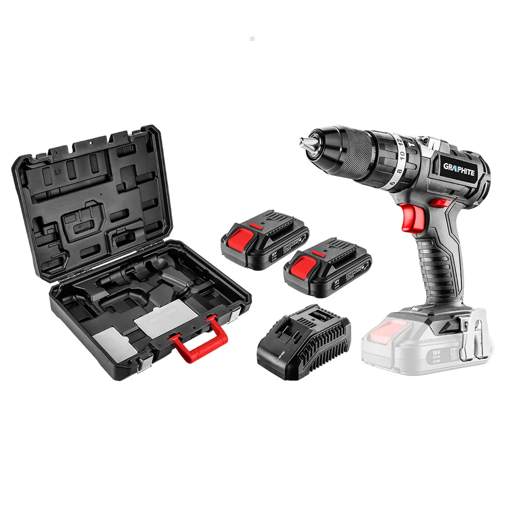 Graphite Wiertarko-wkrętarka akumulatorowa Energy+ 2x2.0Ah 58G020-SET2 