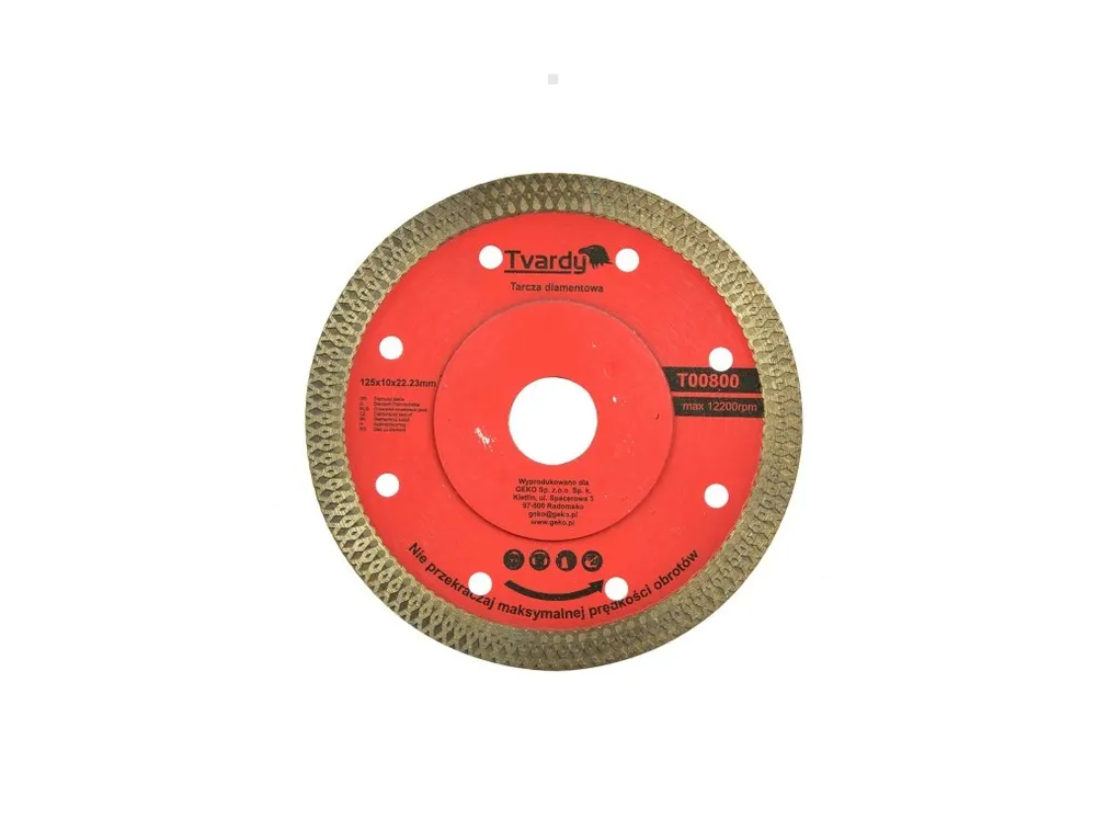 Tvardy Tarcza diamentowa 125x10mm do gresu T00800