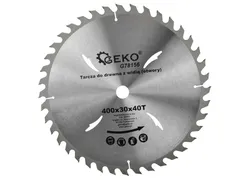Geko Tarcza do cięcia drewna 400x30mm z otworami 40z. G78156 
