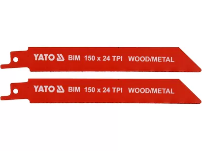 Yato Brzeszczoty do piły szablastej BIM 150 mm 24 TPI 2 szt. YT-33932