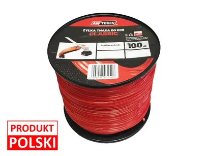AWTOOLS Żyłka tnąca do podkaszarki CLASSIC 2,4x100m gwiazdka AW70144