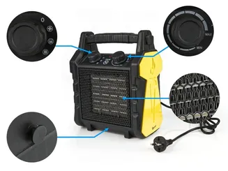 Geko Nagrzewnica elektryczna ceramiczna - grzejnik 2KW G80405 - 6