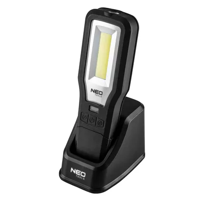 Neo Lampa warsztatowa LED COB 550 lm z bazą i ładowarką 99-071