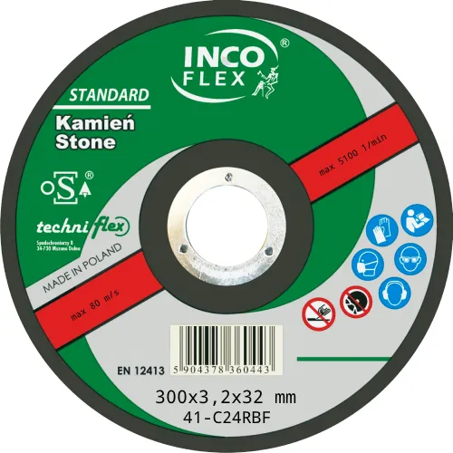 Incoflex Tarcza do cięcia kamienia Standard M41 300 x 3,2mm C24RBF