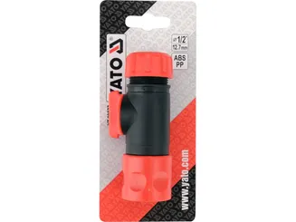 Yato Szybkozłączka ogrodowa z zaworem 1/2