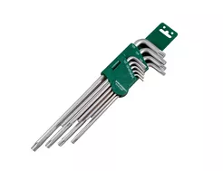 Jonnesway Klucze kątowe torx 9szt. bardzo długie 5-kt TS10-TS50 H16109S 