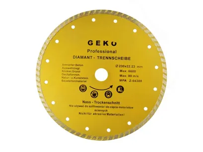 Geko Tarcza diamentowa do cięcia Turbo Profi 230x2mm G00264 