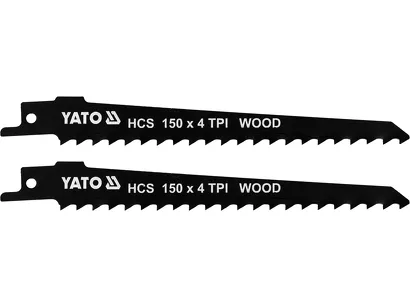 Yato Brzeszczoty do drewna HCS 150 mm 4 TPI do piły szablastej 2 szt. YT-33921
