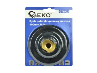 Geko Dysk szlifierski gumowy na rzep 100mm M14 G78902 - 2