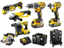Dewalt Zestaw 6 narzędzi akumulatorowych Combo 18V 3x5Ah DCK654P3T-QW 