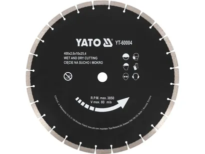 Yato Tarcza diamentowa do betonu 400x25,4mm profesjonalna YT-60004 