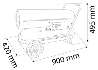 Neo Nagrzewnica olejowa 30kW 34l 90-081 - 7