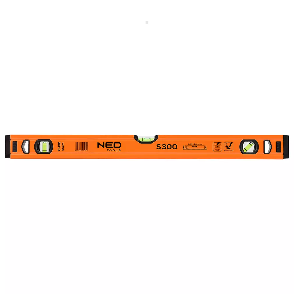 Neo Poziomnica aluminiowa S 300, 3 libelle, 60 cm 71-132