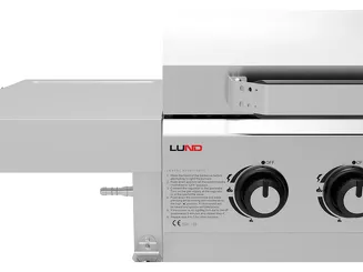 Lund Grill gazowy 4+1 z żeliwnym rusztem 14,5 kW 99637 - 9