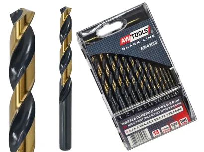 AWTOOLS Wiertła do metalu HSS M2 13szt. 2,0-8,0mm AW42002