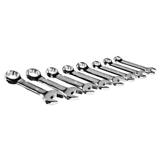 Neo Klucze płasko-oczkowe krótkie 8-19 mm zestaw 8 sztuk 09-791 - 4