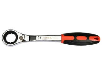 Yato Klucz oczkowy odgięty przelotowy z grzechotką 24 mm YT-02385 - 3