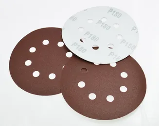 Geko Papier ścierny krążek 125mm z rzepem 8 otw. 50szt. P60 G78652  - 3