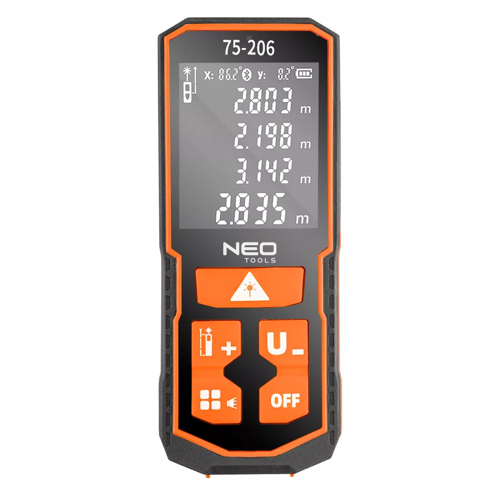 Neo Dalmierz laserowy, zasięg 100 m, IP54 75-206
