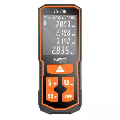 Neo Dalmierz laserowy, zasięg 100 m, IP54 75-206