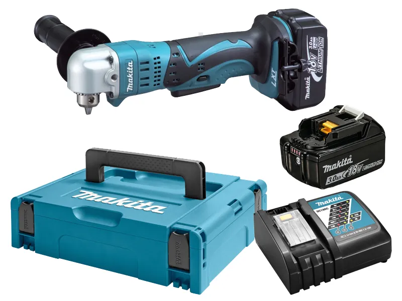 Makita Wiertarko wkrętarka kątowa akumulatorowa 18V 2 x 3Ah DDA350RFJ