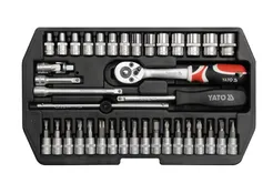 Yato Klucze nasadowe 1/4" 38 szt. YT-14471