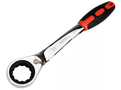 Yato Klucz oczkowy odgięty przelotowy z grzechotką 32 mm YT-02388