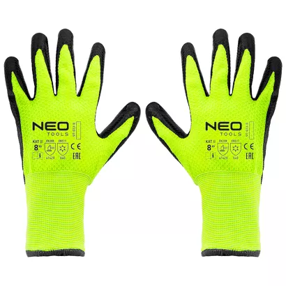 Neo Rękawice robocze ocieplane, nylon powlekany lateksem, 4142X, rozmiar 8 97-613-8