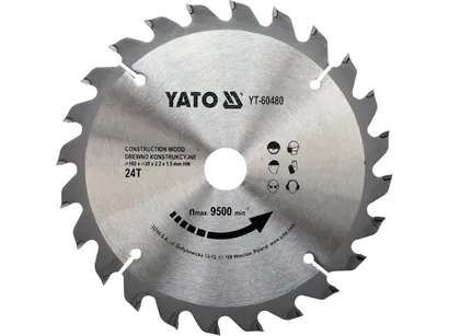 Yato Tarcza widiowa do drewna 160x24Tx20mm precyzyjna YT-60480