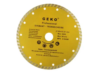Geko Tarcza diamentowa do cięcia Turbo Profi 180x2mm G00262 