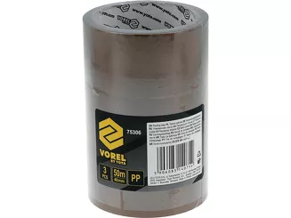 Vorel Taśma pakowa PP brązowa 48 mm x 50 m 3 szt. 75306 - 3