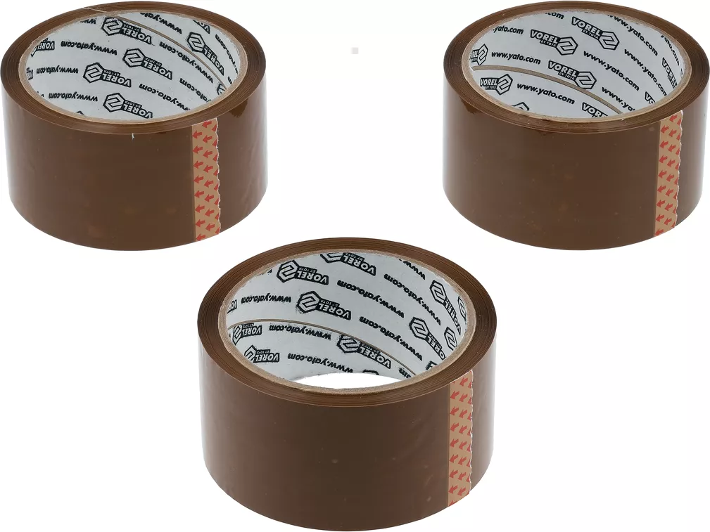 Vorel Taśma pakowa PP brązowa 48 mm x 50 m 3 szt. 75306