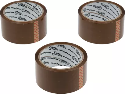Vorel Taśma pakowa PP brązowa 48 mm x 50 m 3 szt. 75306