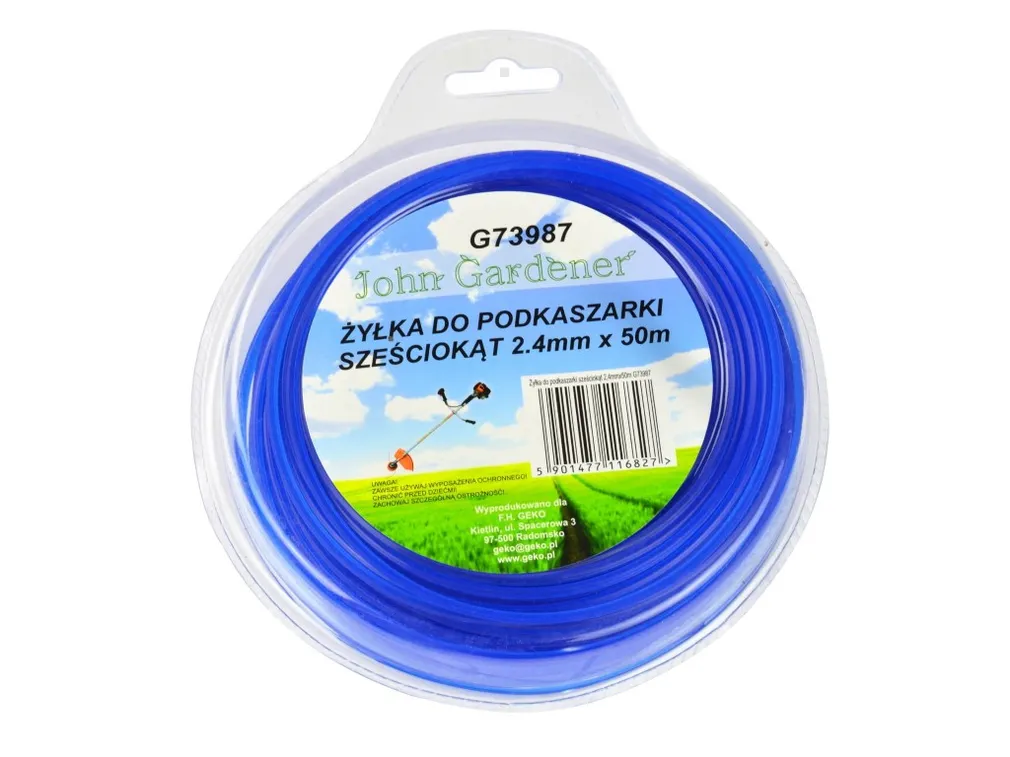 Geko Żyłka do podkaszarki sześciokąt 2,4mmx50m G73987