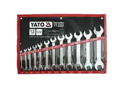 Yato Klucze płaskie CrV 12 szt. 6-32 mm YT-0381 