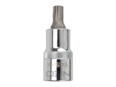Neo Klucz ampułowy TORX długi z nasadką 1/2 T30 08-763