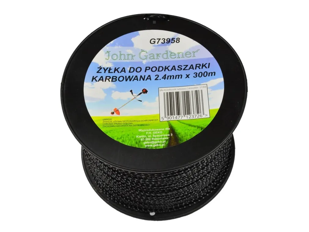 Geko Żyłka do podkaszarki karbowana 2,4mmx300m G73958
