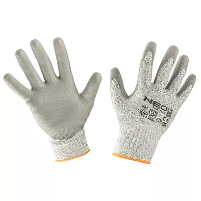 Neo Rękawice antyprzecięciowe pokryte PU, 4X43D, rozmiar 10 97-609-10