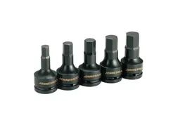 Jonnesway Komplet 5szt. kluczy nasadowych HEX udarowych 3/4" S05A6105S 