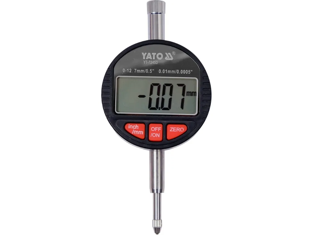 Yato Czujnik zegarowy elektroniczny 0-12,7mm YT-72453 