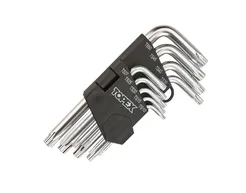 Topex Klucze imbusowe torx 5-kątne z otworem krótkie TS10-TS50 35D950 
