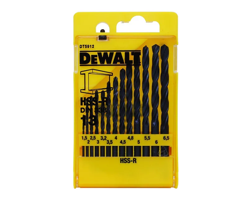 Dewalt Zestaw wierteł do metalu walcowanych HSS-R 13szt.  DT5912-QZ 
